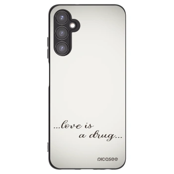 Picasee Samsung Galaxy A05s A057G Hülle - Schwarzes Silikon - Love is a drug