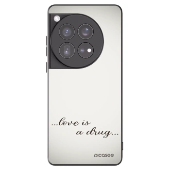 Picasee OnePlus 12 5G Hülle - Schwarzes Silikon - Love is a drug