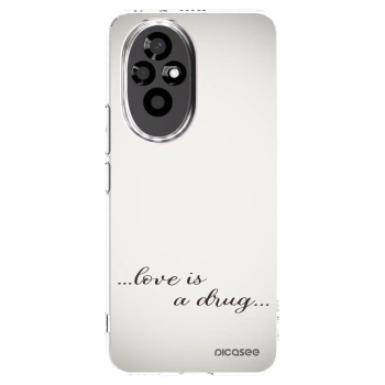 Picasee Honor 200 Pro 5G Hülle - Transparentes Silikon - Love is a drug
