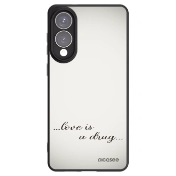 Picasee Samsung Galaxy S25 Edge 5G Hülle - Schwarzes Silikon - Love is a drug