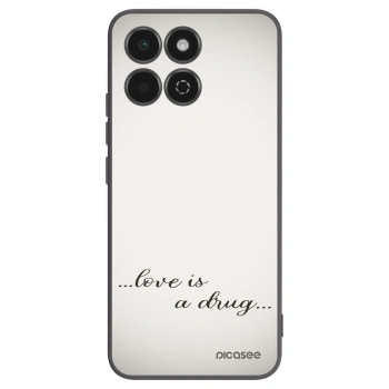 Picasee Honor 200 Smart 5G Hülle - Schwarzes Silikon - Love is a drug