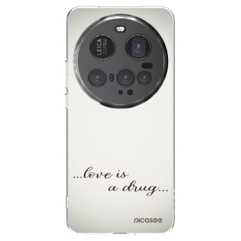 Picasee Xiaomi 15 Ultra Hülle - Transparentes Silikon - Love is a drug