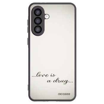 Picasee Samsung Galaxy A26 5G A266B Hülle - Schwarzes Silikon - Love is a drug