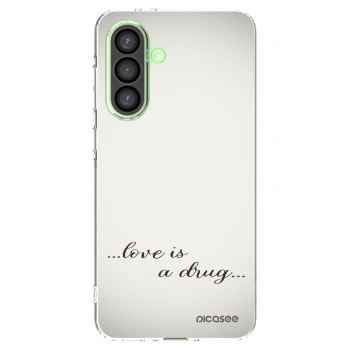 Picasee Samsung Galaxy A26 5G A266B Hülle - Transparentes Silikon - Love is a drug