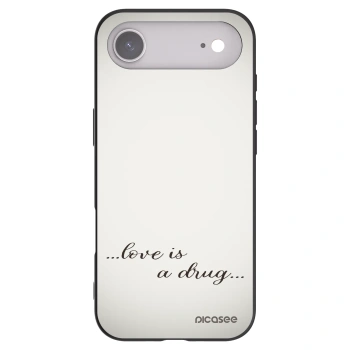 Picasee Apple iPhone Air Hülle - Schwarzes Silikon - Love is a drug