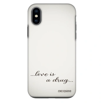 Hülle für Apple iPhone X/XS - Love is a drug