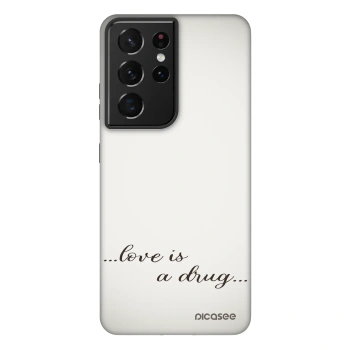 Picasee Fashion Case für Samsung Galaxy S21 Ultra 5G G998B - Love is a drug