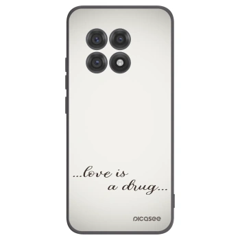 Picasee OnePlus 13R 5G Hülle - Schwarzes Silikon - Love is a drug