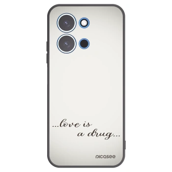 Picasee Xiaomi Redmi 15C 4G Hülle - Schwarzes Silikon - Love is a drug