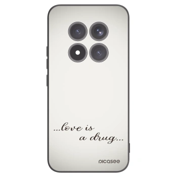 Picasee Xiaomi Redmi Note 15 Pro+ Hülle - Schwarzes Silikon - Love is a drug