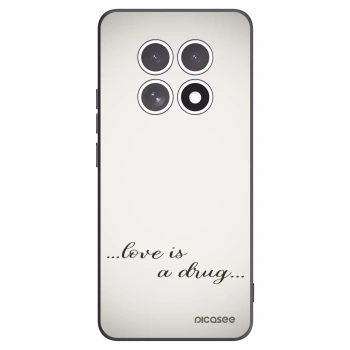 Picasee Xiaomi Redmi Note 15 Hülle - Schwarzes Silikon - Love is a drug
