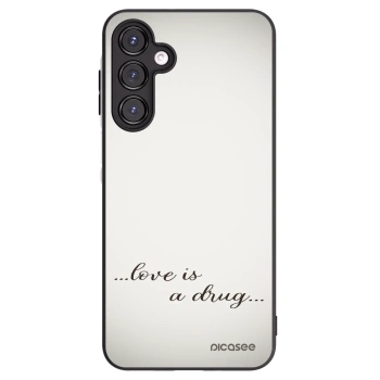 Picasee Samsung Galaxy A16 4G Hülle - Schwarzes Silikon - Love is a drug