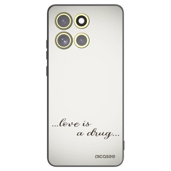 Picasee Motorola Moto G86 Power 5G Hülle - Schwarzes Silikon - Love is a drug