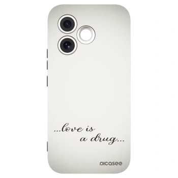 Picasee Honor 600 Lite Hülle - Schwarzes Silikon - Love is a drug