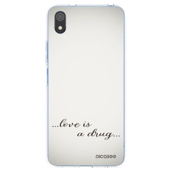 Picasee Xiaomi Redmi 7A Hülle - Transparentes Silikon - Love is a drug