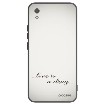 Picasee Xiaomi Redmi 7A Hülle - Schwarzes Silikon - Love is a drug