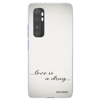Picasee Xiaomi Mi Note 10 Lite Hülle - Transparentes Silikon - Love is a drug