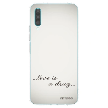 Picasee Samsung Galaxy A30s A307F Hülle - Transparentes Silikon - Love is a drug
