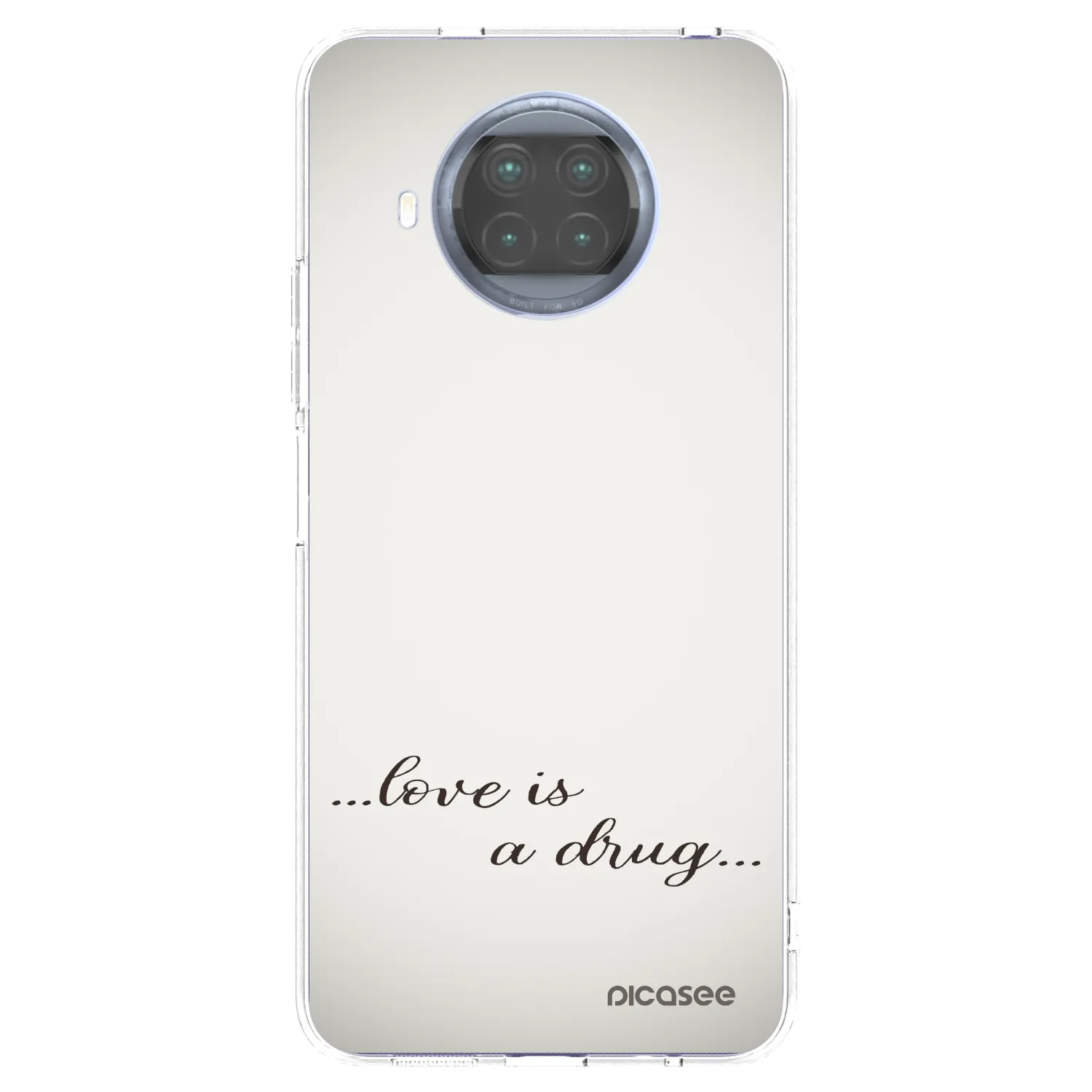 Picasee Xiaomi Mi 10T Lite Hülle - Transparentes Silikon - Love is a drug
