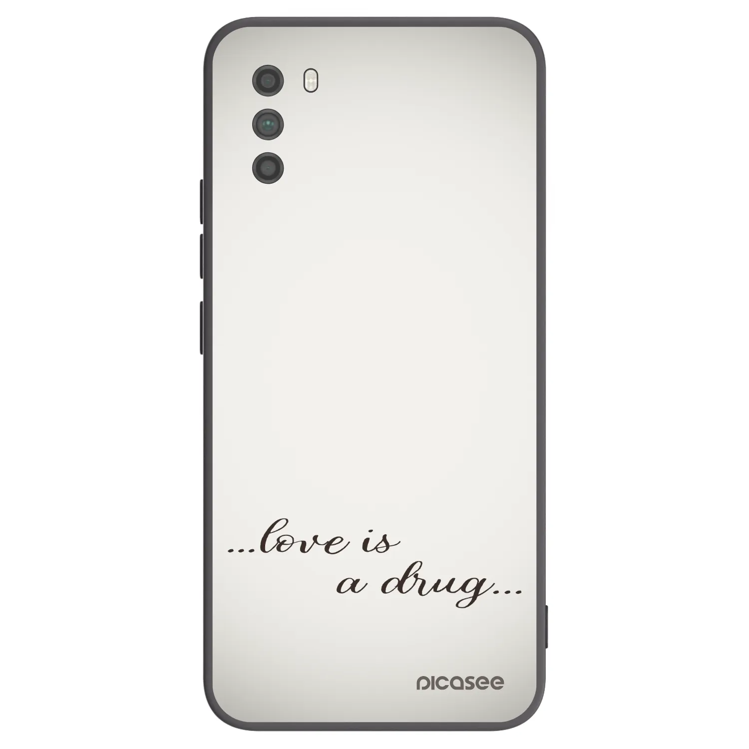 Picasee Xiaomi Poco M3 Hülle - Schwarzes Silikon - Love is a drug