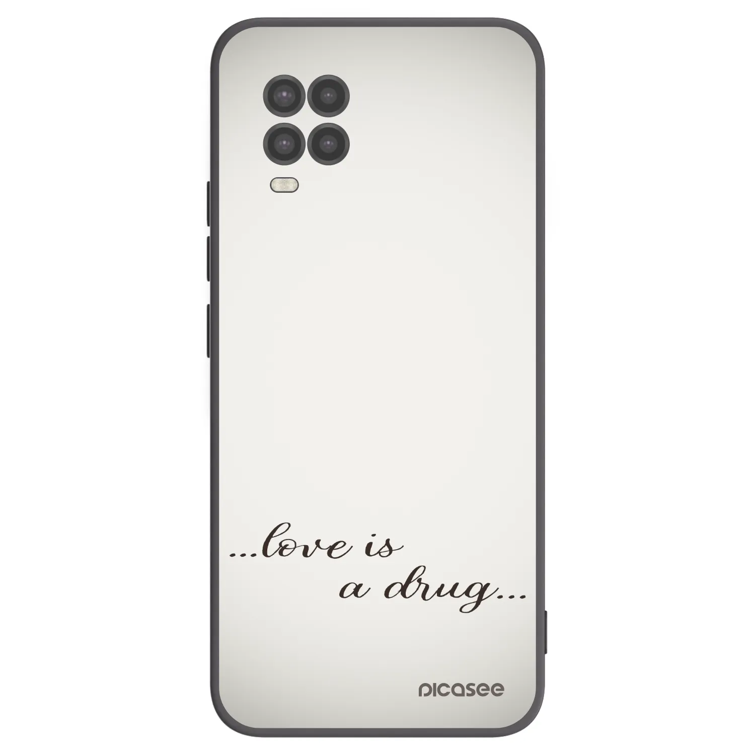 Picasee Xiaomi Mi 10 Lite Hülle - Schwarzes Silikon - Love is a drug