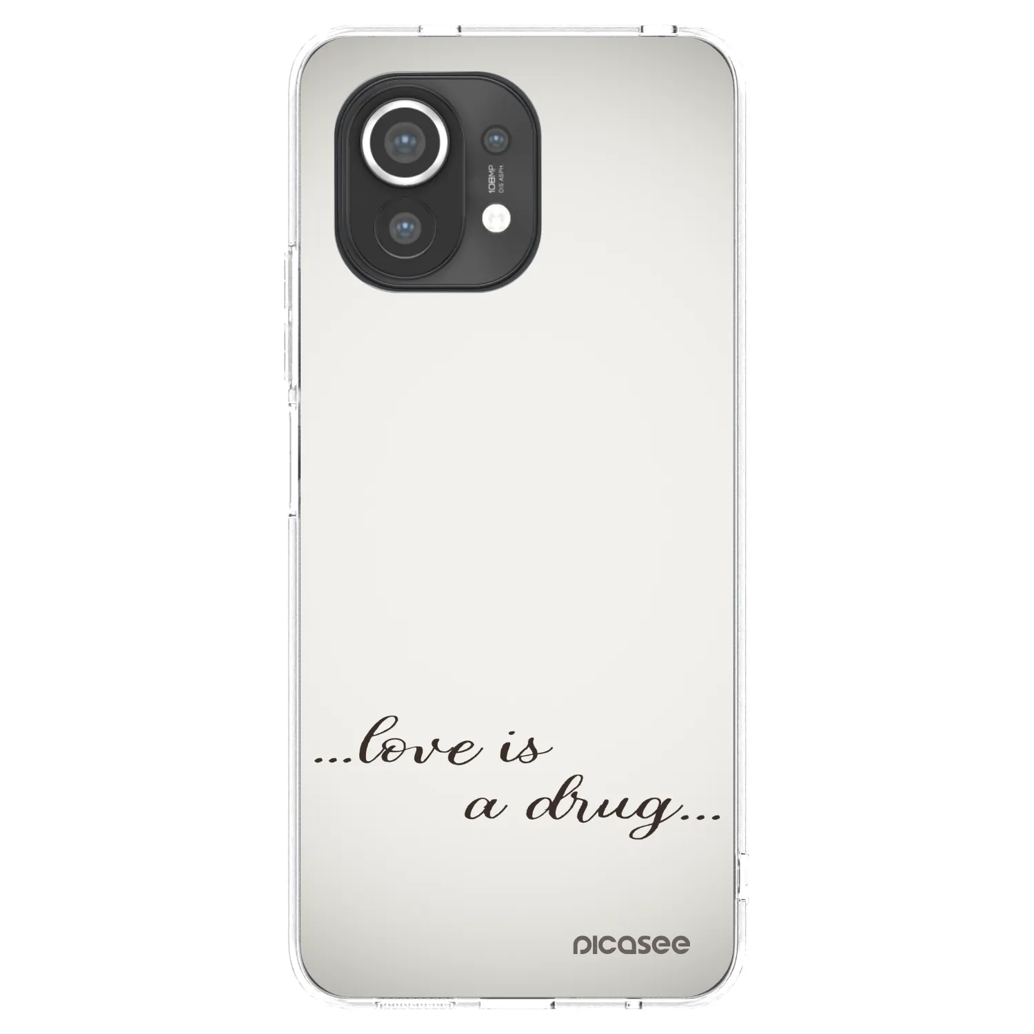 Picasee Xiaomi Mi 11 Hülle - Transparentes Silikon - Love is a drug