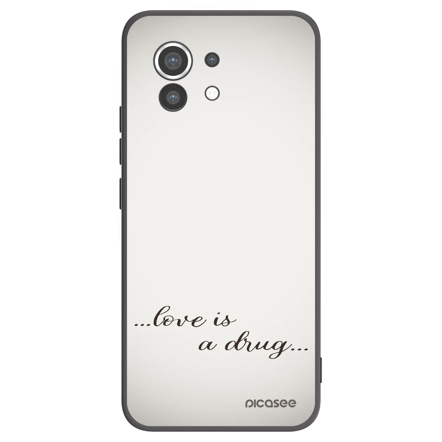 Picasee Xiaomi Mi 11 Hülle - Schwarzes Silikon - Love is a drug