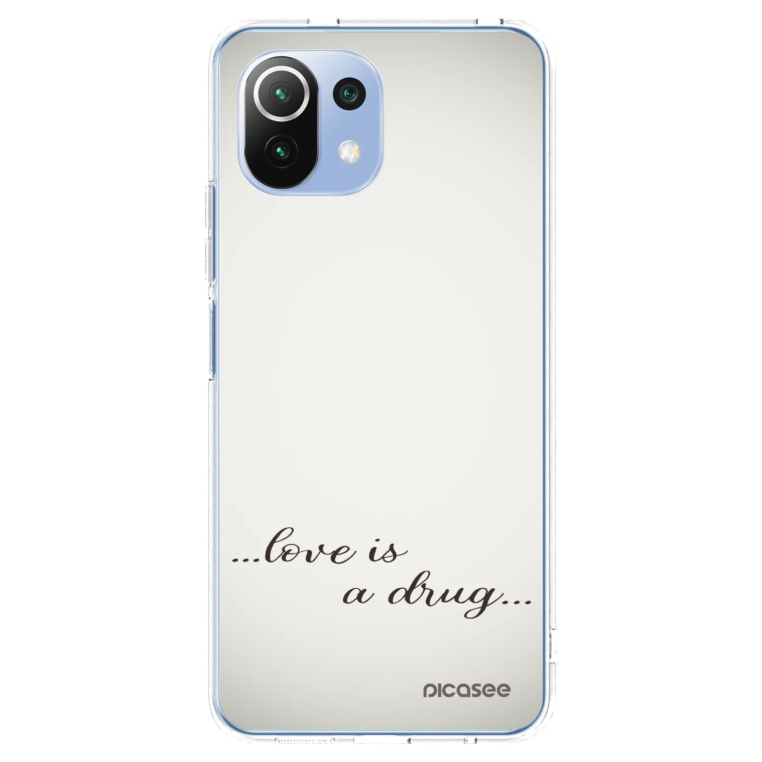 Picasee Xiaomi Mi 11 Lite Hülle - Transparentes Silikon - Love is a drug