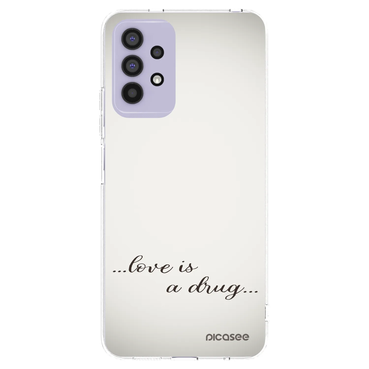 Picasee Samsung Galaxy A32 4G SM-A325F Hülle - Transparentes Silikon - Love is a drug
