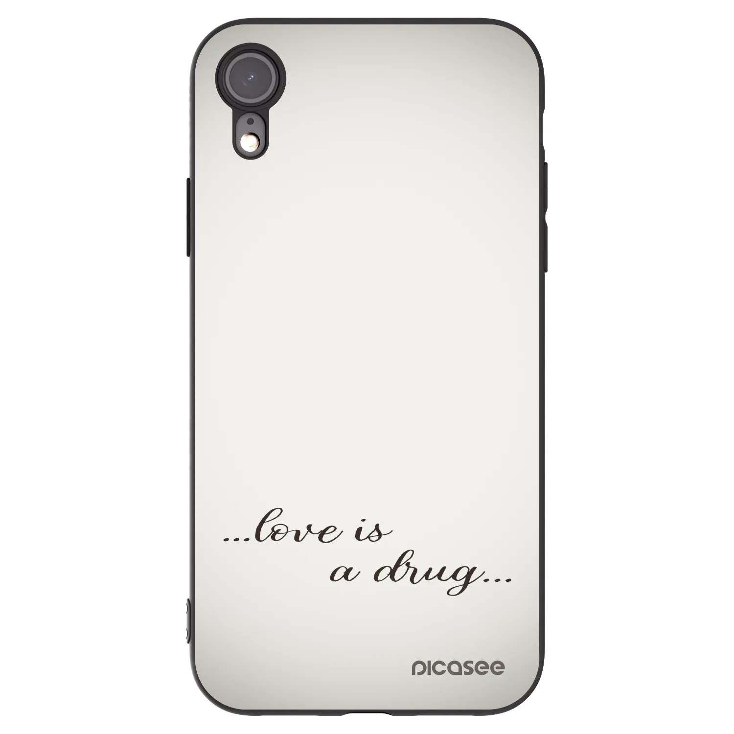 Picasee Apple iPhone 6 Plus/6S Plus Hülle - Schwarzes Silikon - Love is a drug