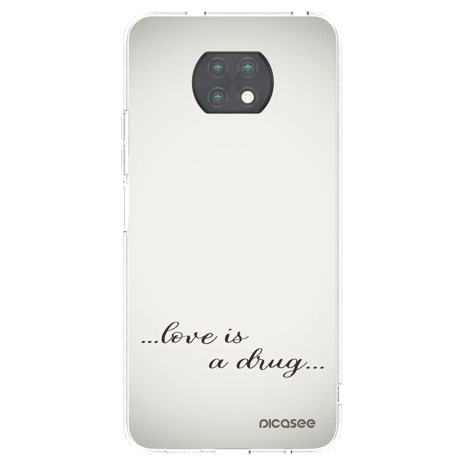 Picasee Xiaomi Redmi Note 9T Hülle - Transparentes Silikon - Love is a drug