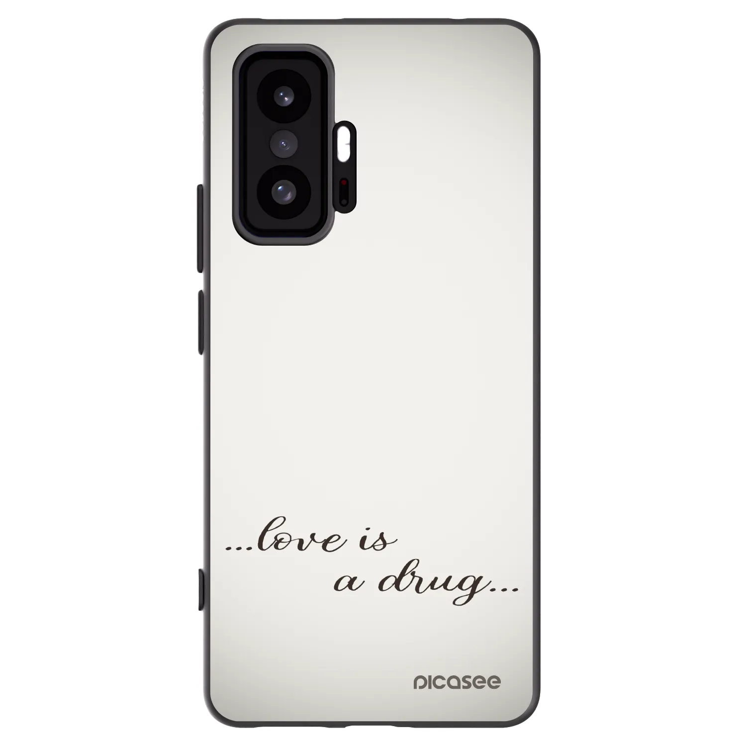 Picasee Xiaomi 11T Pro Hülle - Schwarzes Silikon - Love is a drug