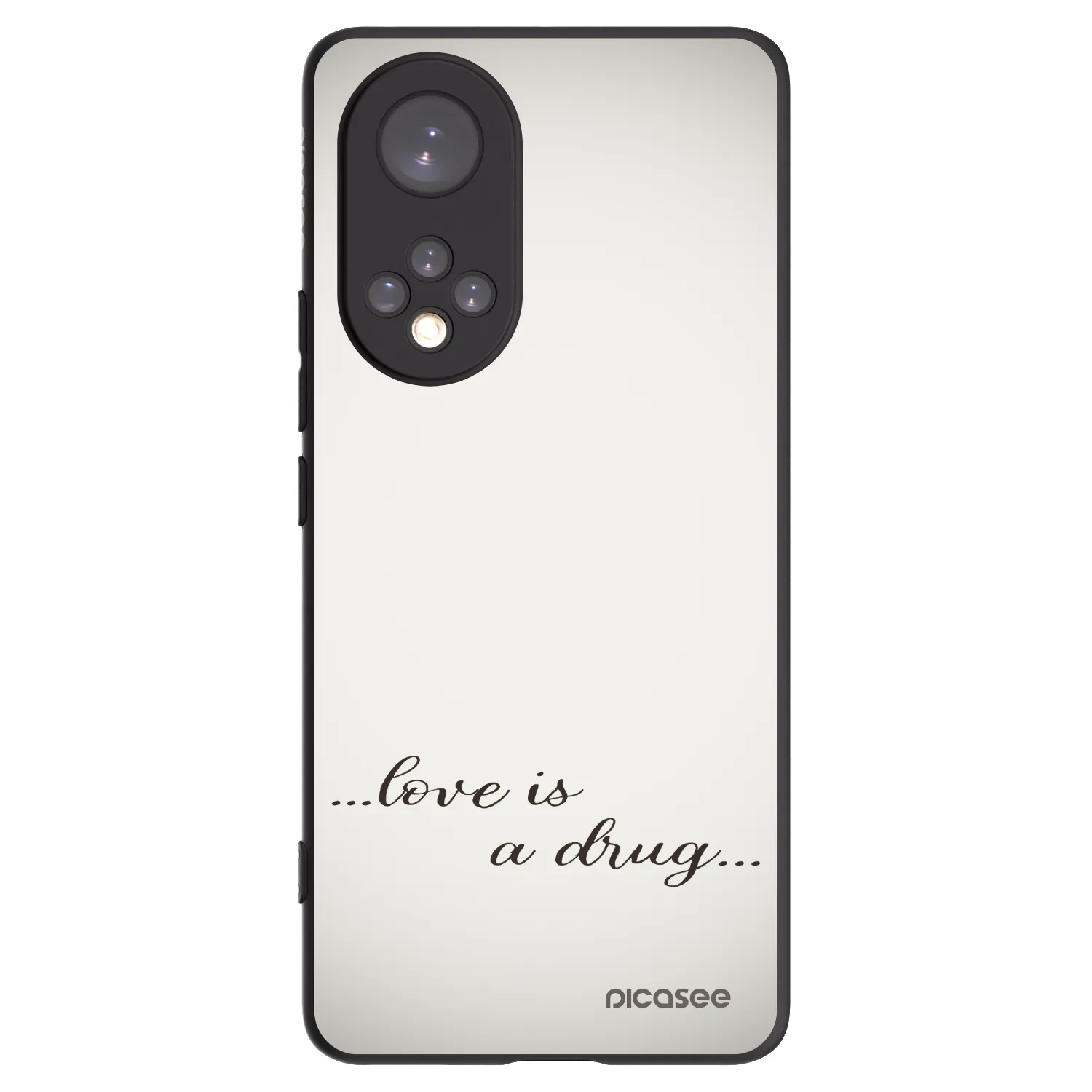 Picasee Huawei Nova 9 Hülle - Schwarzes Silikon - Love is a drug