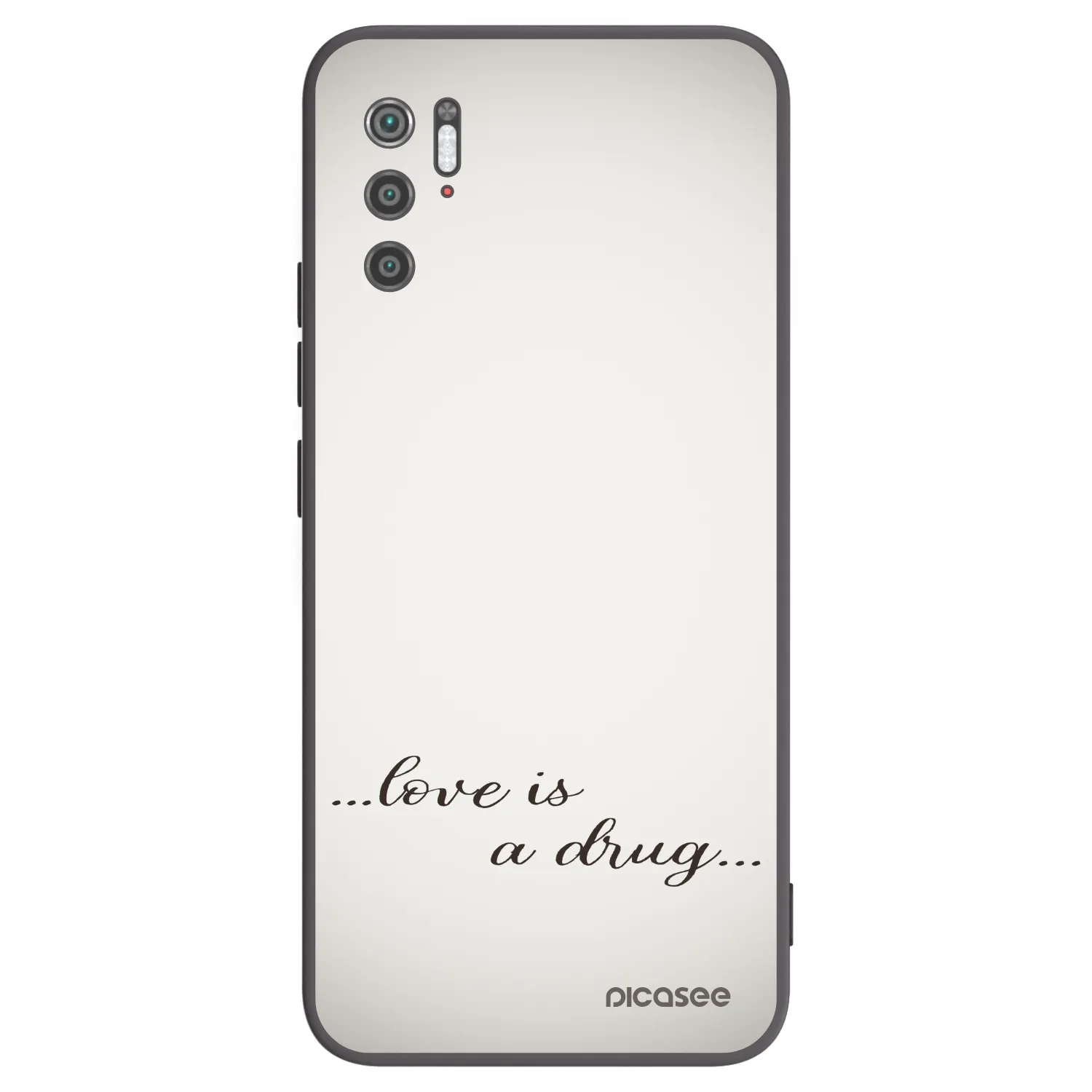 Picasee Xiaomi Poco M3 Pro 5G Hülle - Schwarzes Silikon - Love is a drug