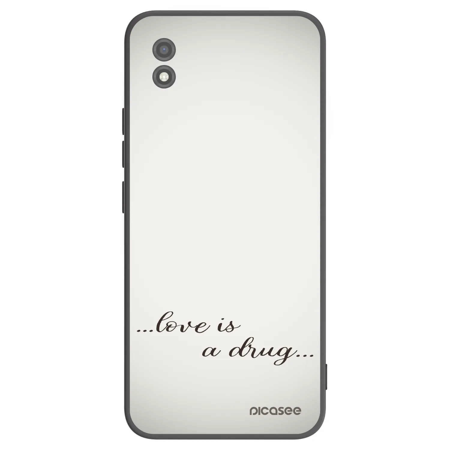 Picasee Realme C11 (2021) Hülle - Schwarzes Silikon - Love is a drug