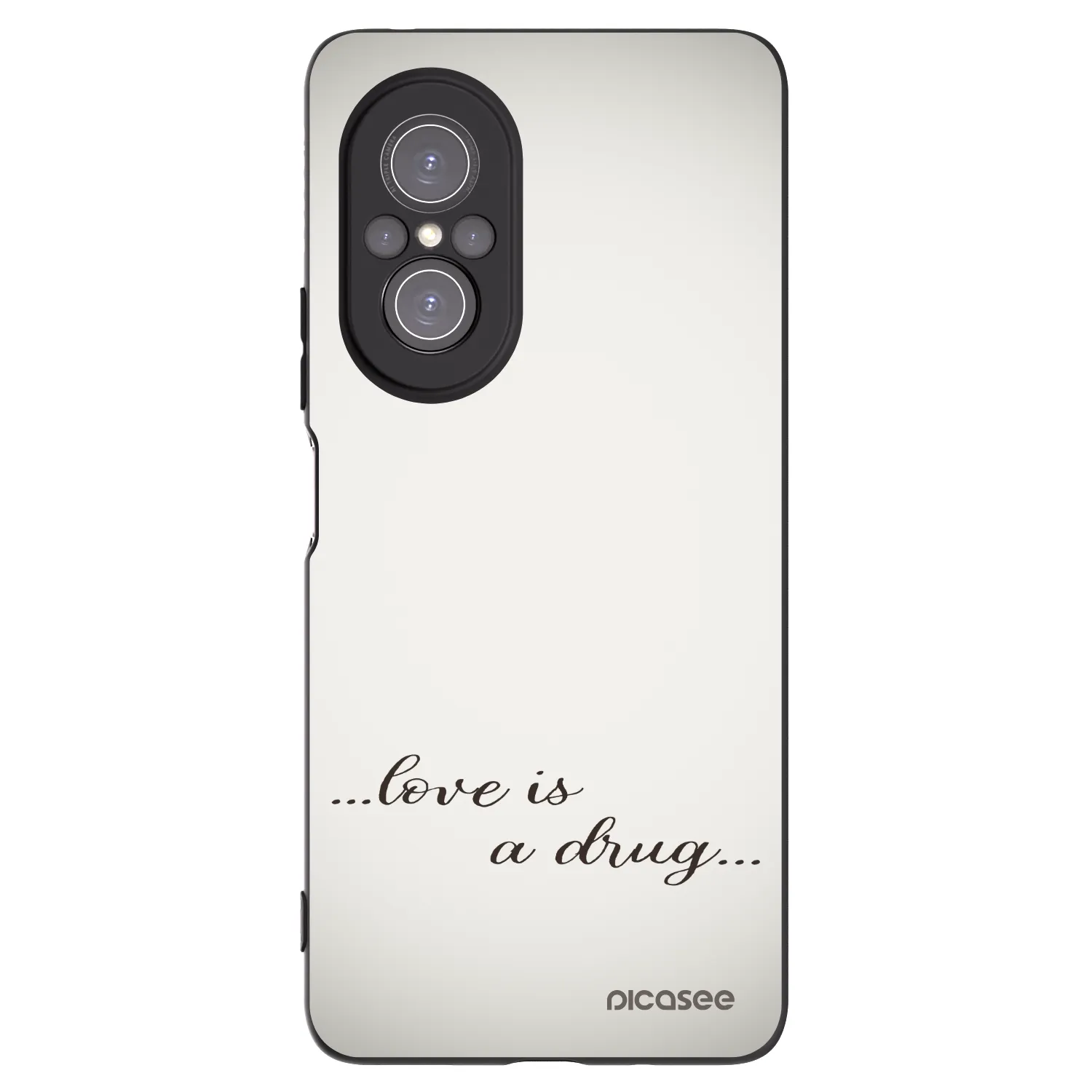 Picasee Huawei Nova 9 SE Hülle - Schwarzes Silikon - Love is a drug