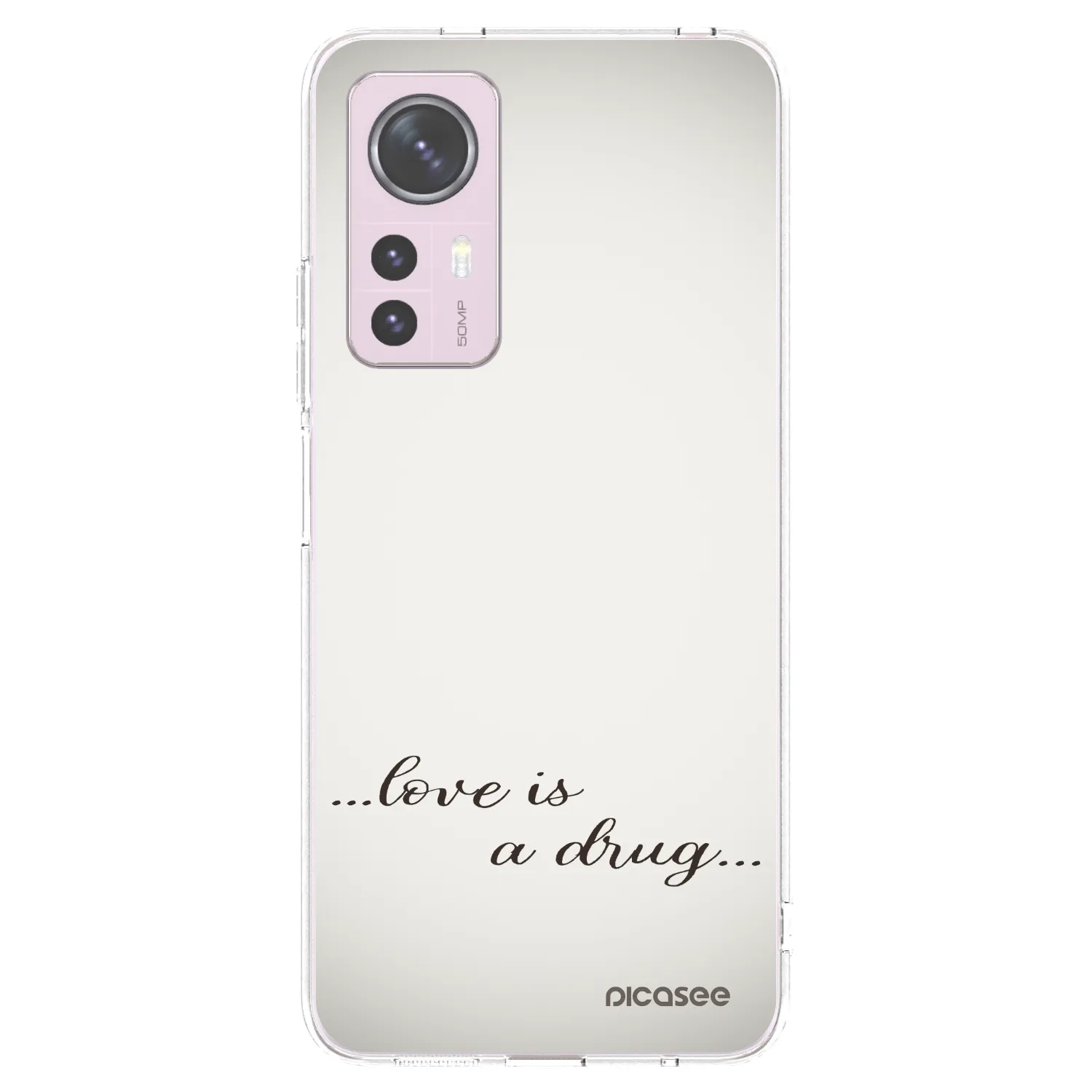 Picasee Xiaomi 12 Hülle - Transparentes Silikon - Love is a drug
