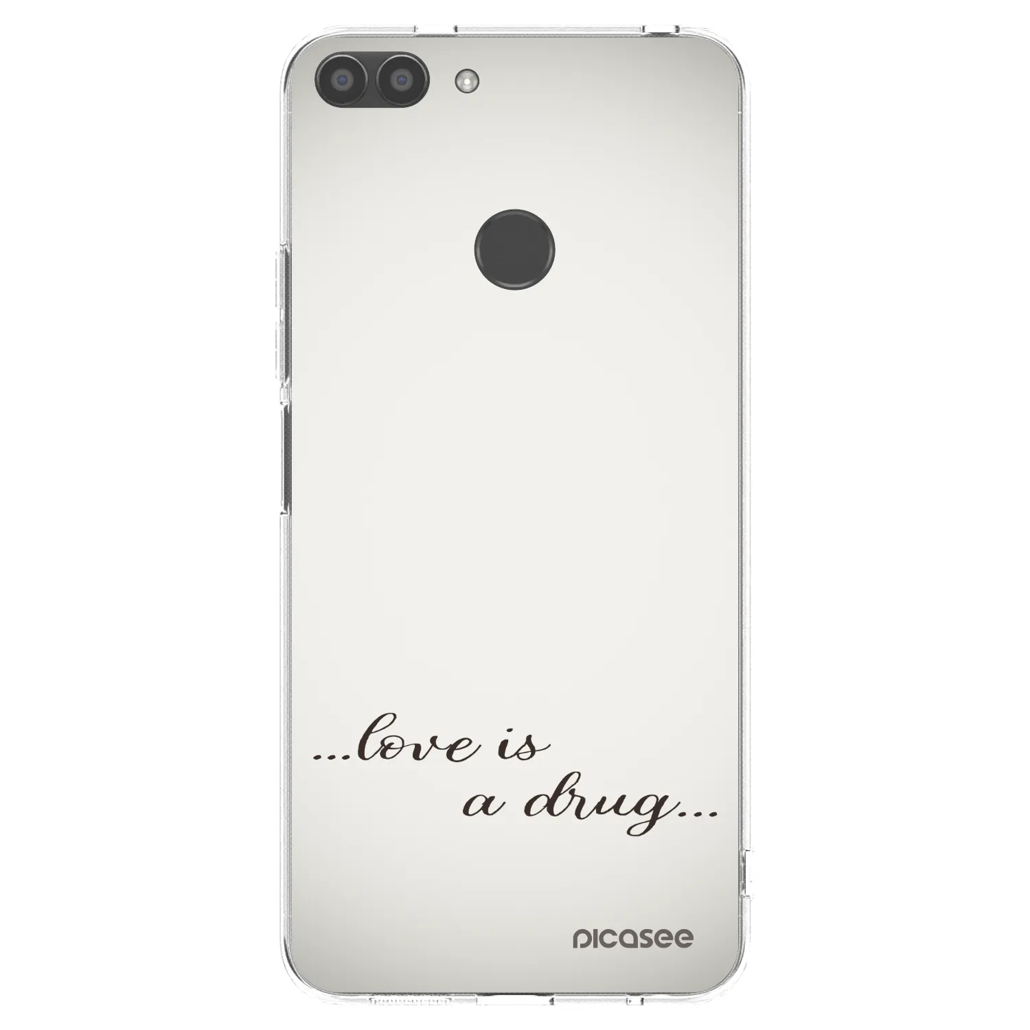 Picasee Huawei P Smart Hülle - Transparentes Silikon - Love is a drug