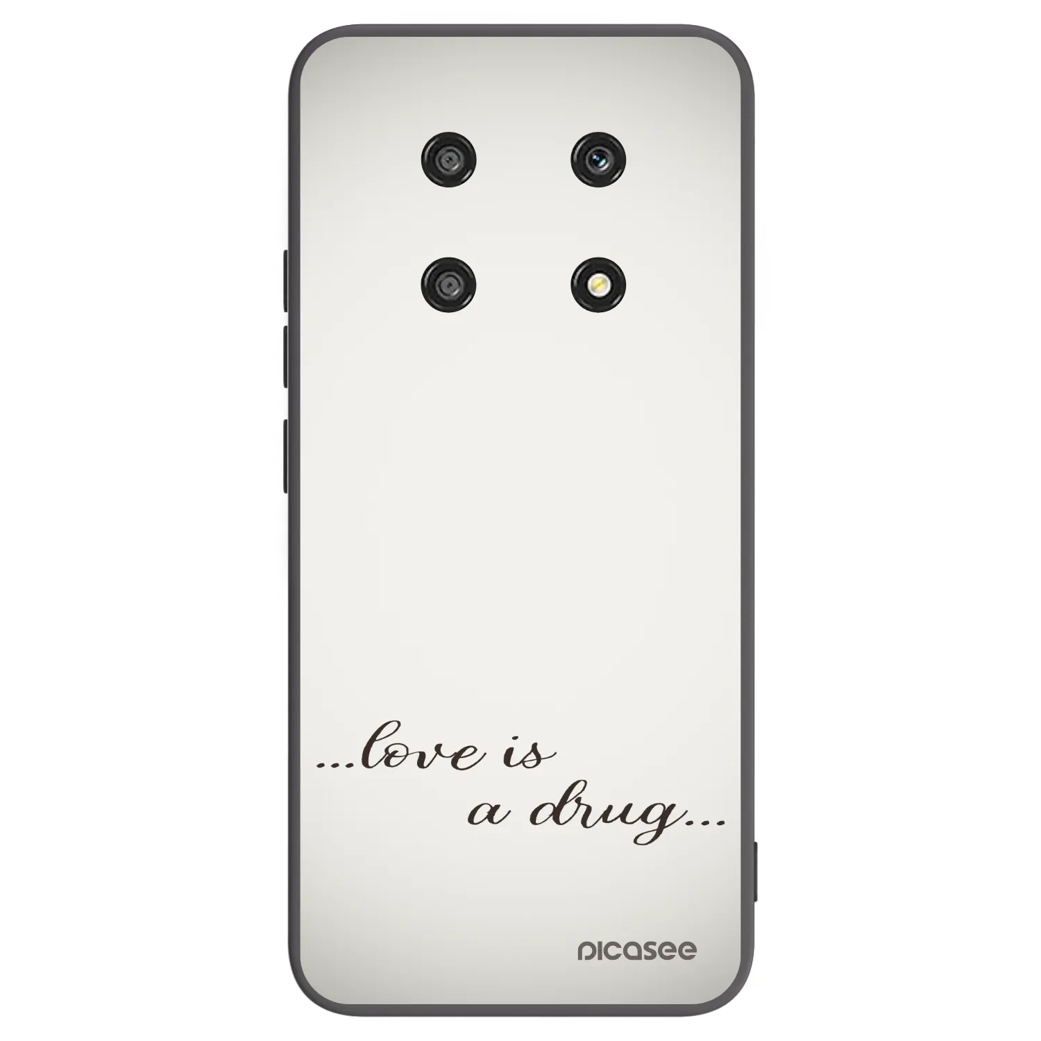 Picasee Honor Magic4 Lite 5G Hülle - Schwarzes Silikon - Love is a drug