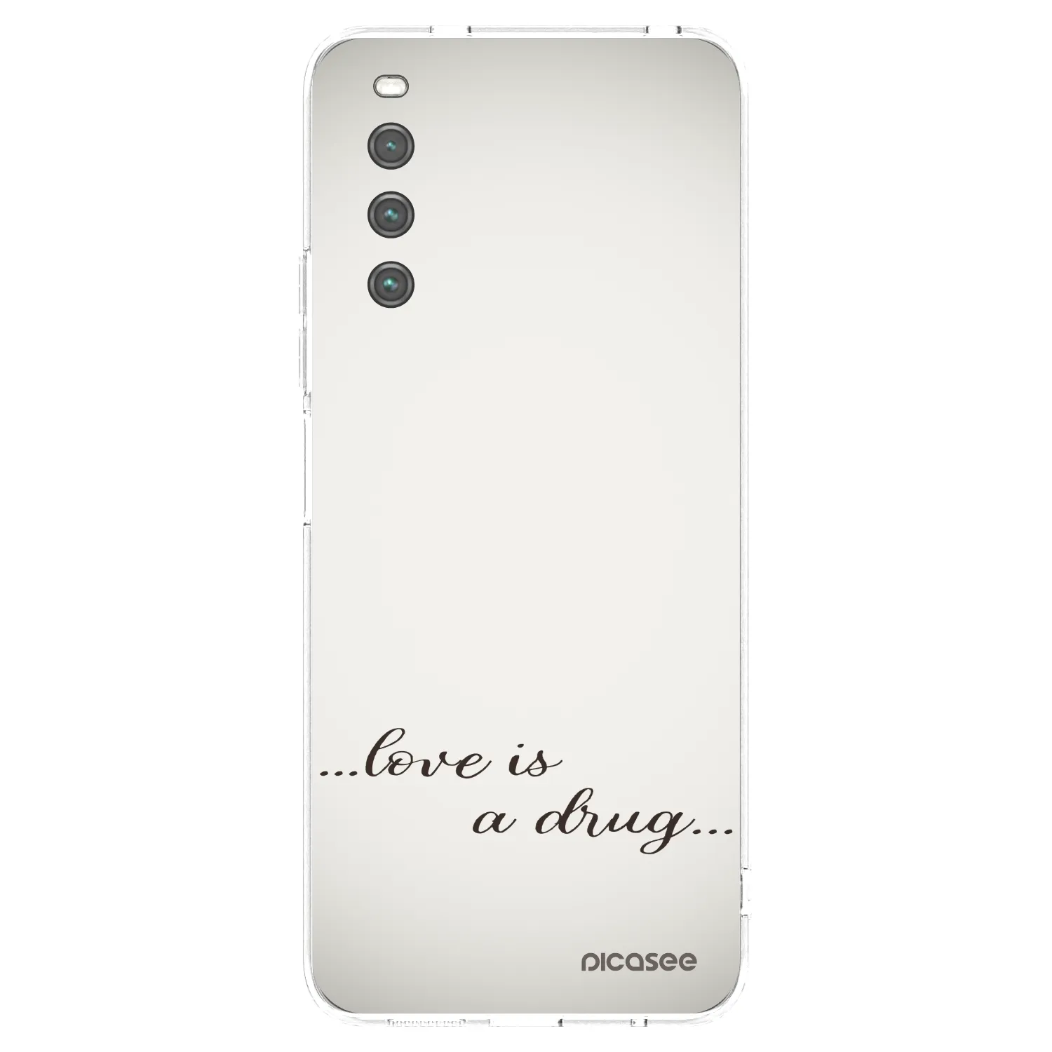 Picasee Sony Xperia 10 IV 5G Hülle - Transparentes Silikon - Love is a drug