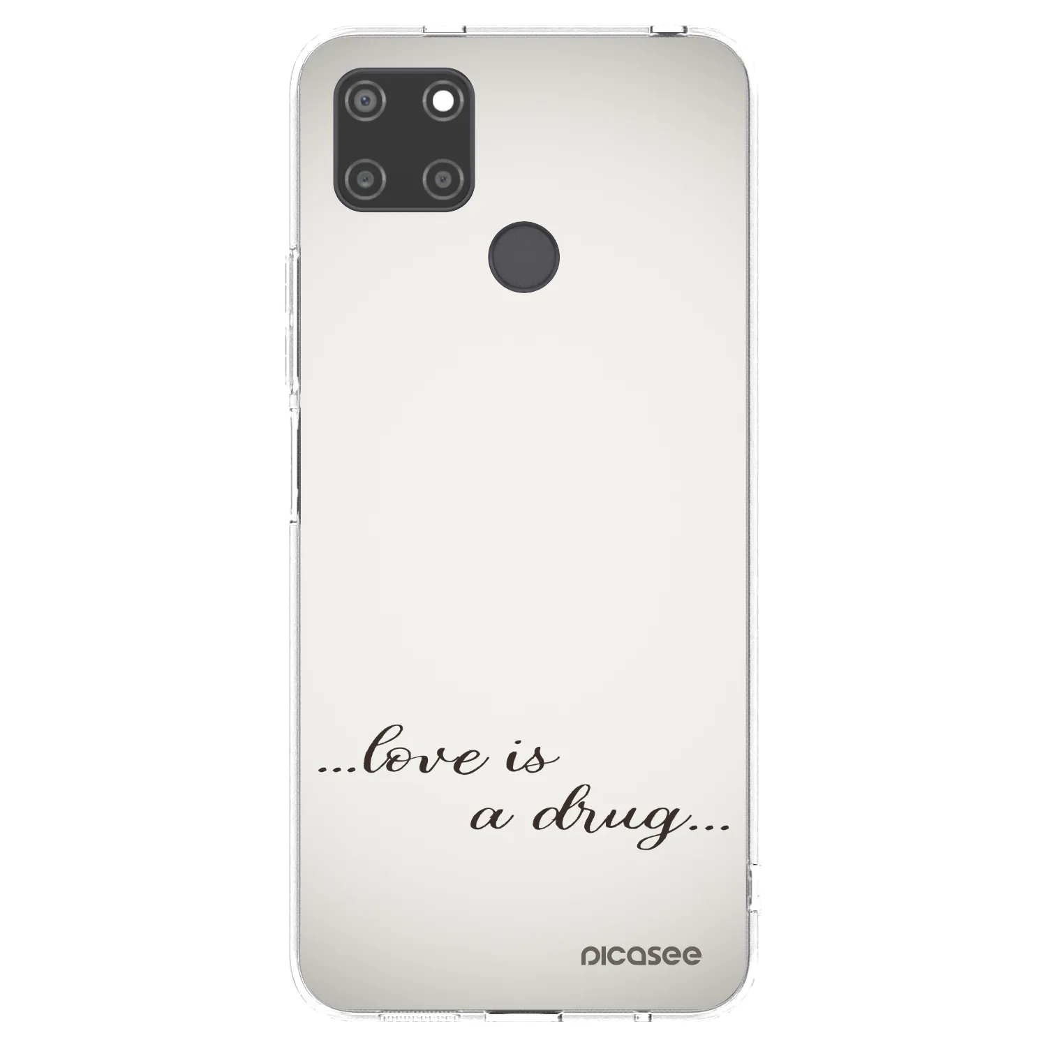 Picasee Realme C21Y Hülle - Transparentes Silikon - Love is a drug