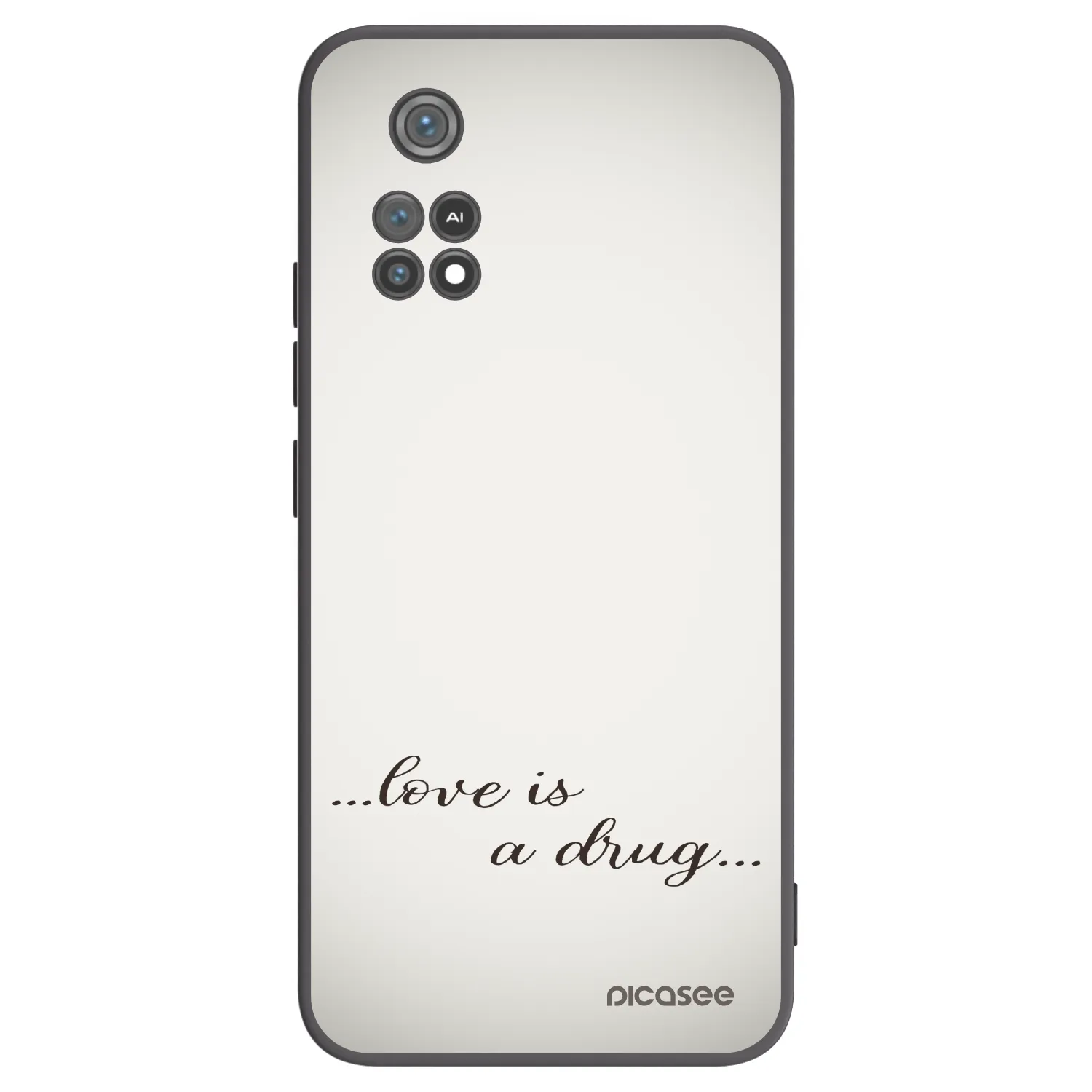 Picasee Xiaomi Poco M4 Pro Hülle - Schwarzes Silikon - Love is a drug