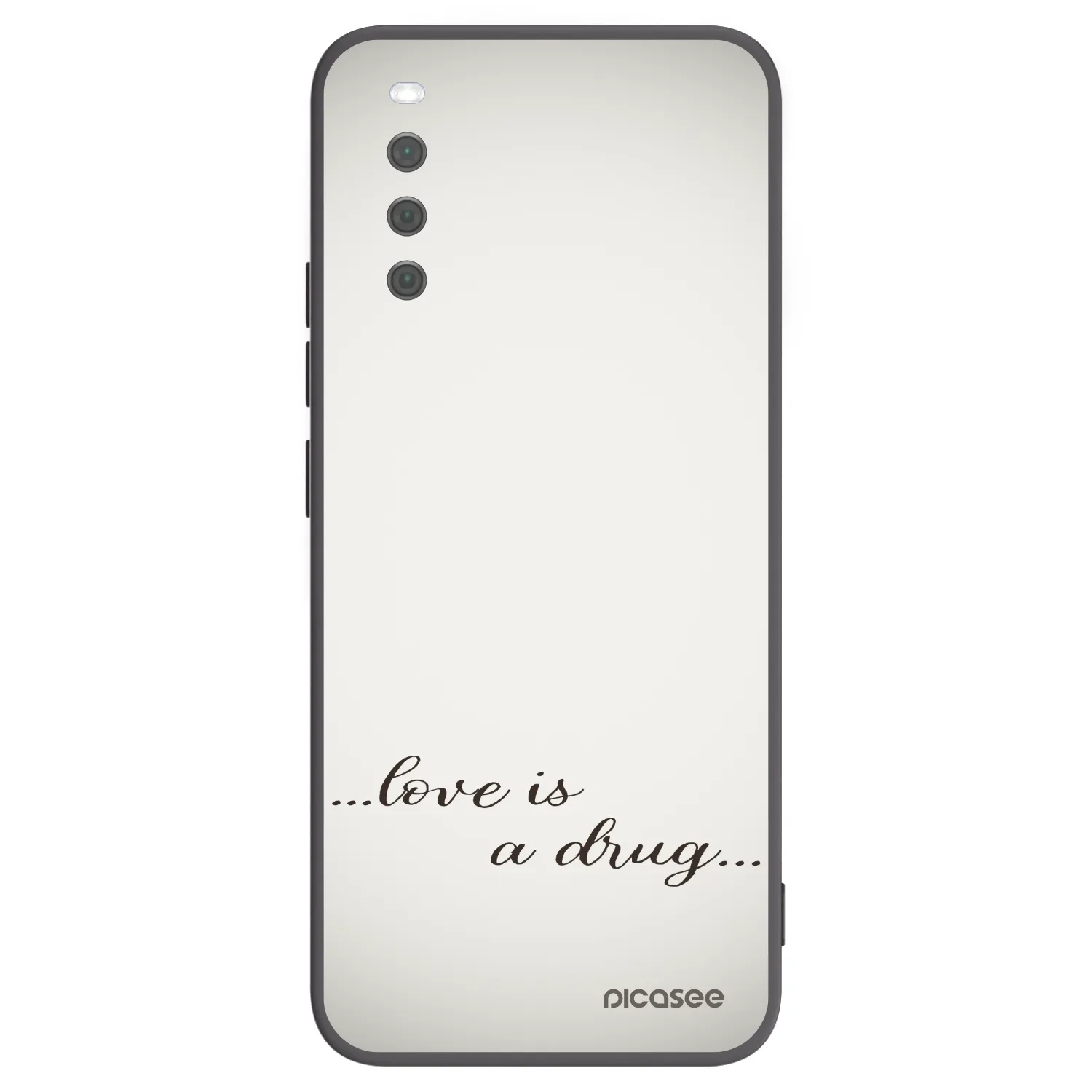 Picasee Sony Xperia 10 III Hülle - Schwarzes Silikon - Love is a drug