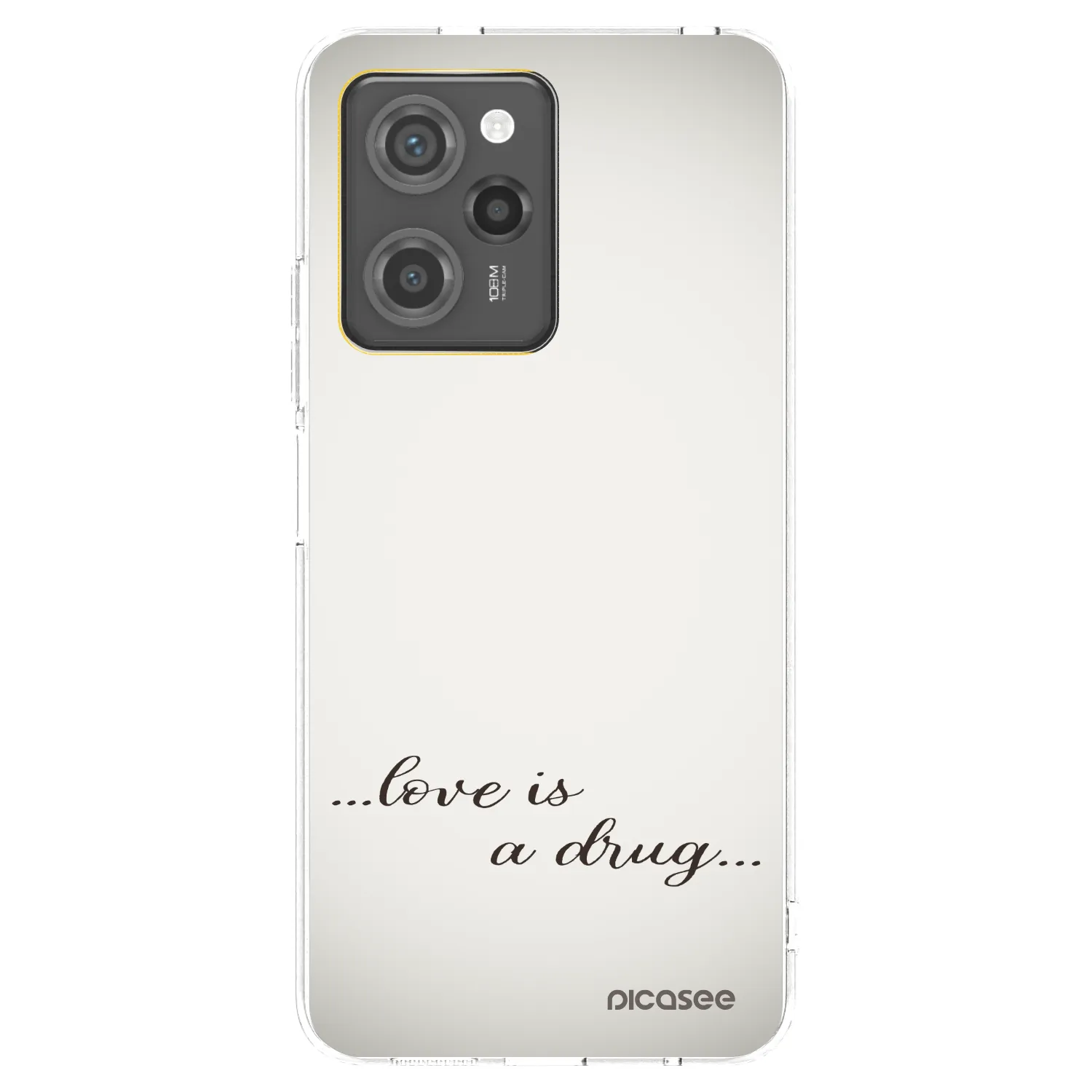 Picasee Xiaomi Poco X5 Pro Hülle - Transparentes Silikon - Love is a drug