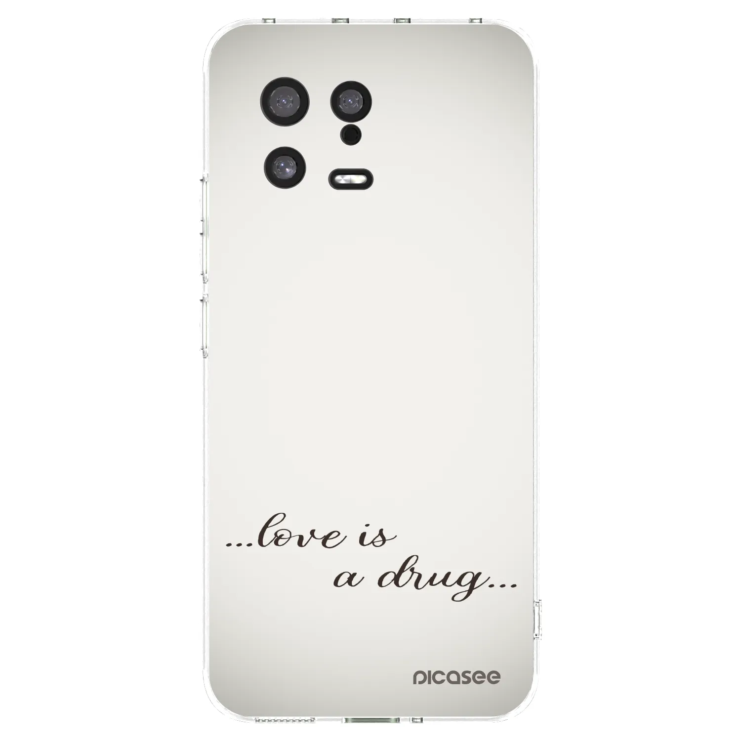 Picasee Xiaomi 13 Hülle - Transparentes Silikon - Love is a drug