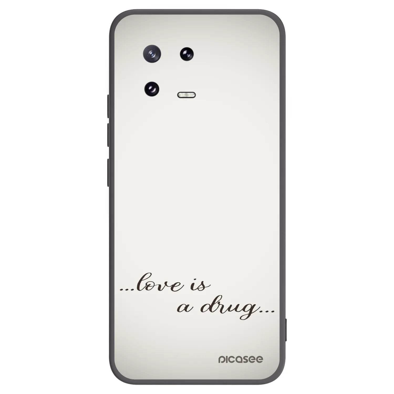 Picasee Xiaomi 13 Pro Hülle - Schwarzes Silikon - Love is a drug