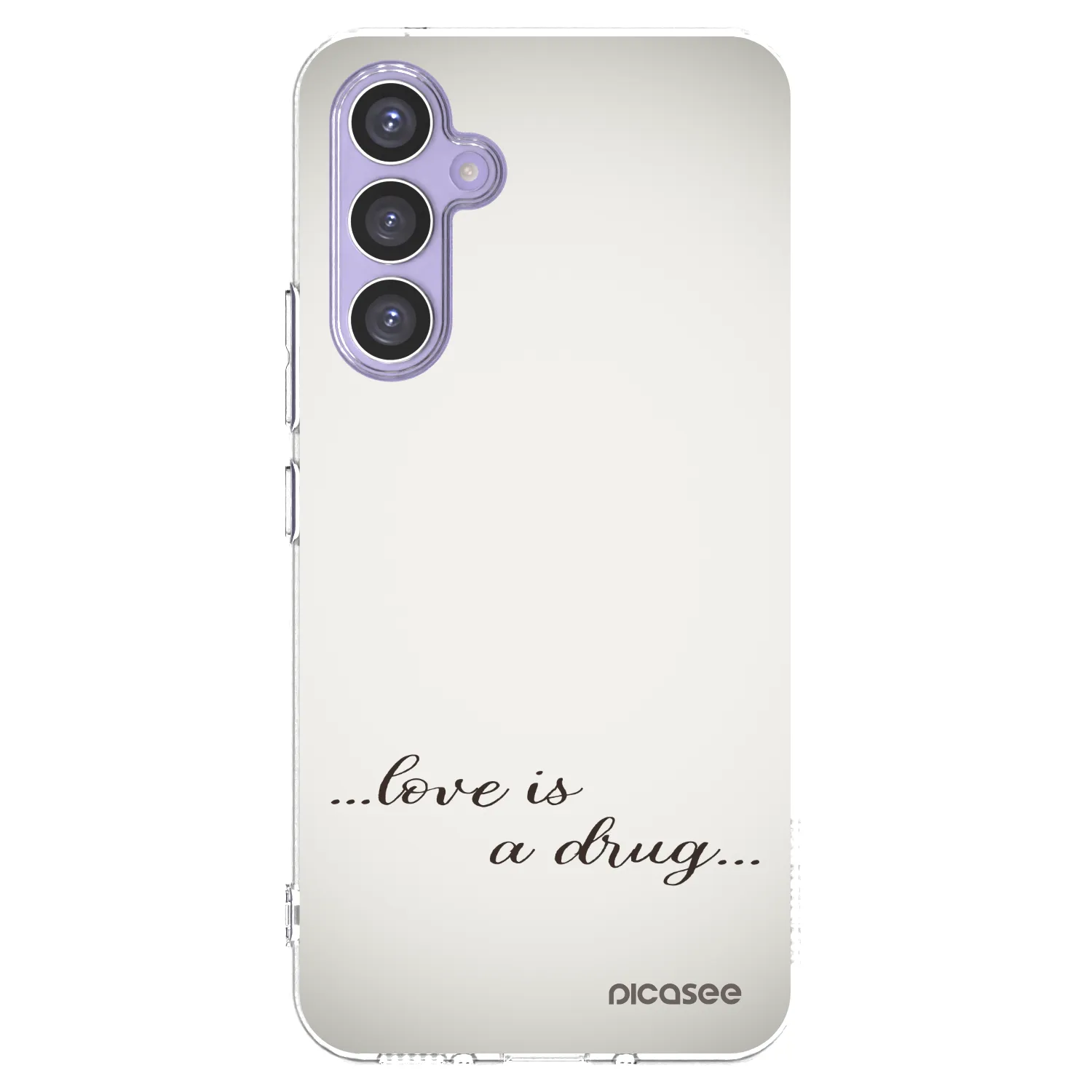 Picasee Samsung Galaxy A54 5G A546B Hülle - Transparentes Silikon - Love is a drug