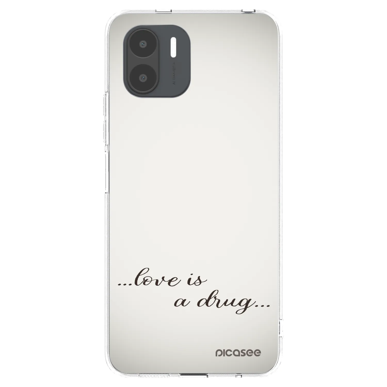 Picasee Xiaomi Redmi A2 Hülle - Transparentes Silikon - Love is a drug