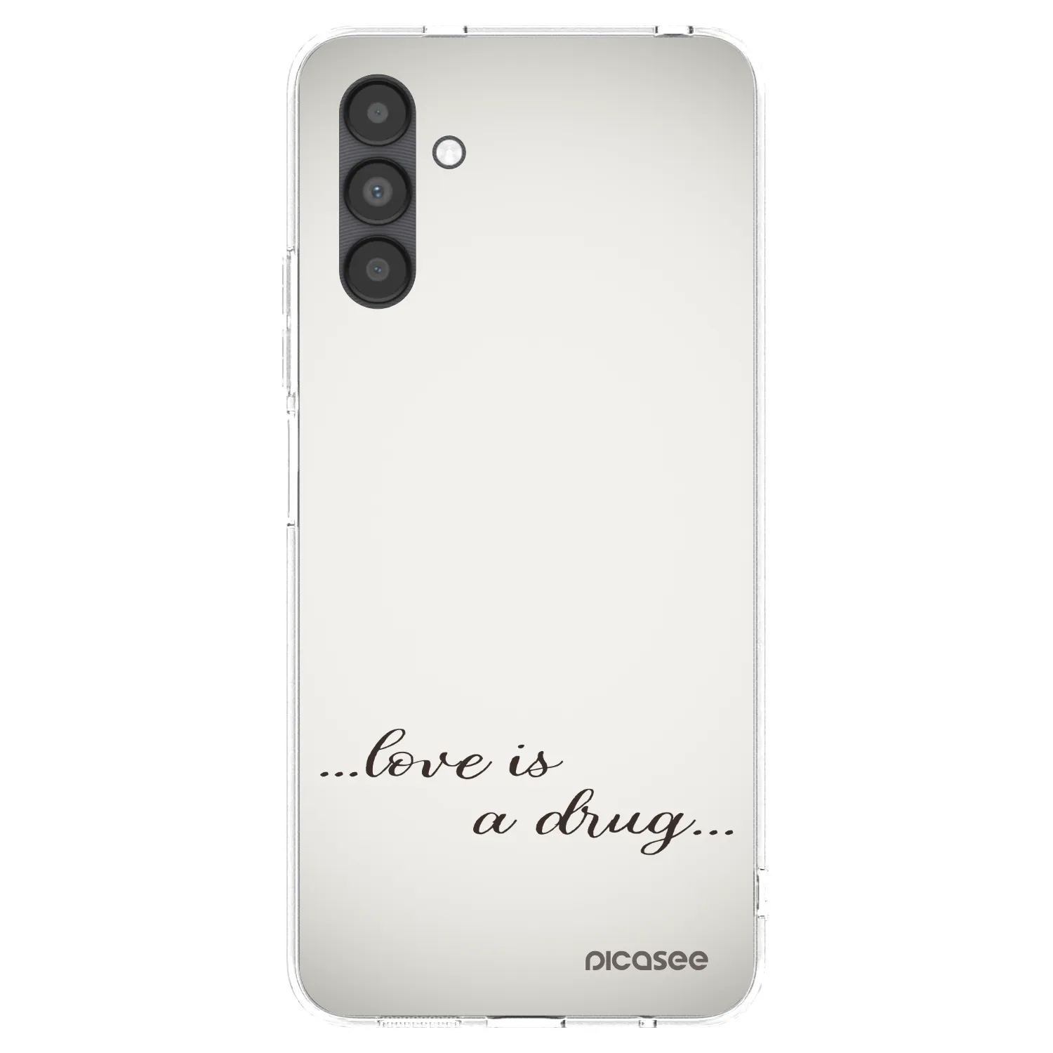 Picasee Samsung Galaxy A04s A047F Hülle - Transparentes Silikon - Love is a drug