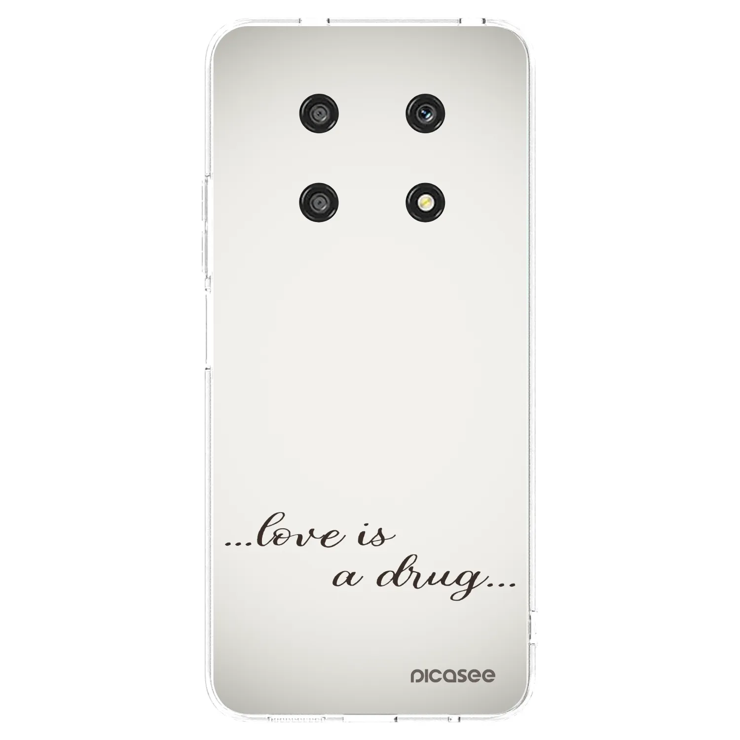 Picasee Honor Magic4 Lite 5G Hülle - Transparentes Silikon - Love is a drug